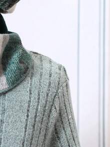 SHEIN 女小童格紋印花洋裝&帽&圍巾