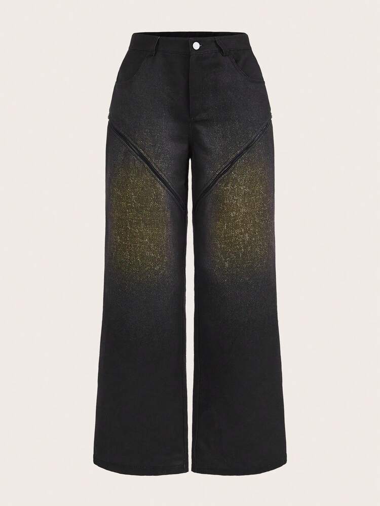 Slant Pocket Straight Leg Pants