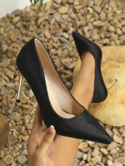 Pumps mit hohen Absätzen für Damen in Große Größen für Frühling & Herbst, modisch und professionell für die Arbeit, elegant