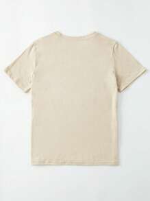 INAWLY 萬聖印花T恤 - 杏色 - 查看 2