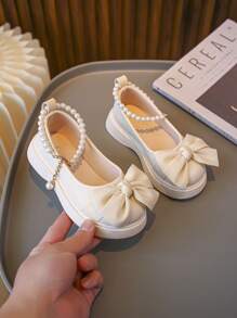 Kids' Simple And Comfortable Flat Shoes For Spring And Summer - Beige - View 1