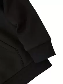 Manfinity EMRG Men 1pc Cross Print Zip Up Hoodie - Black - View 4