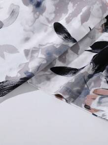 SHEIN Unity Camiseta con estampado floral - Multicolor - Ver 3