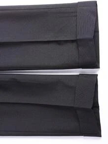 Men Solid Slant Pocket Suit Pants - Black - View 4