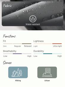 In My Nature 女式城市戶外防水遠足慢跑褲，非常適合徒步旅行和日常通勤 - 淺灰色 - 查看 4