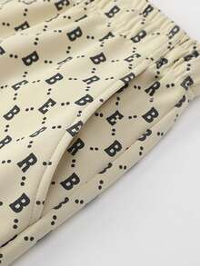Hombres Shorts con camiseta con estampado - Albaricoque - Ver 5