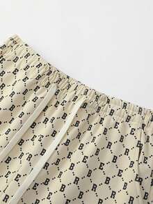 Hombres Shorts con camiseta con estampado - Albaricoque - Ver 6