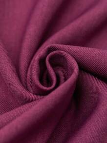 Maija Lapel Neck Open Front Longline Blazer - Purple - View 8