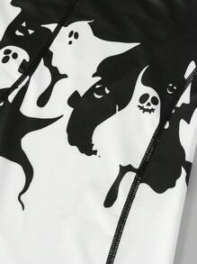Heren Halloweenprint Bikershort