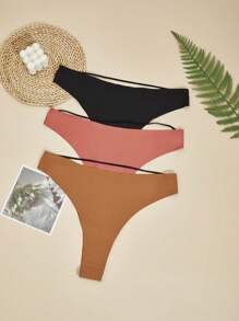 大碼3件素色簡約風內褲