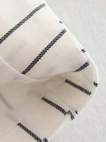 Striped Print Vest Blazer