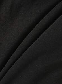 Manfinity Lỏng lẻo phù hợp Nam Quần thể thao Với In thư Và Eo dây rút - màu đen - Xem 6