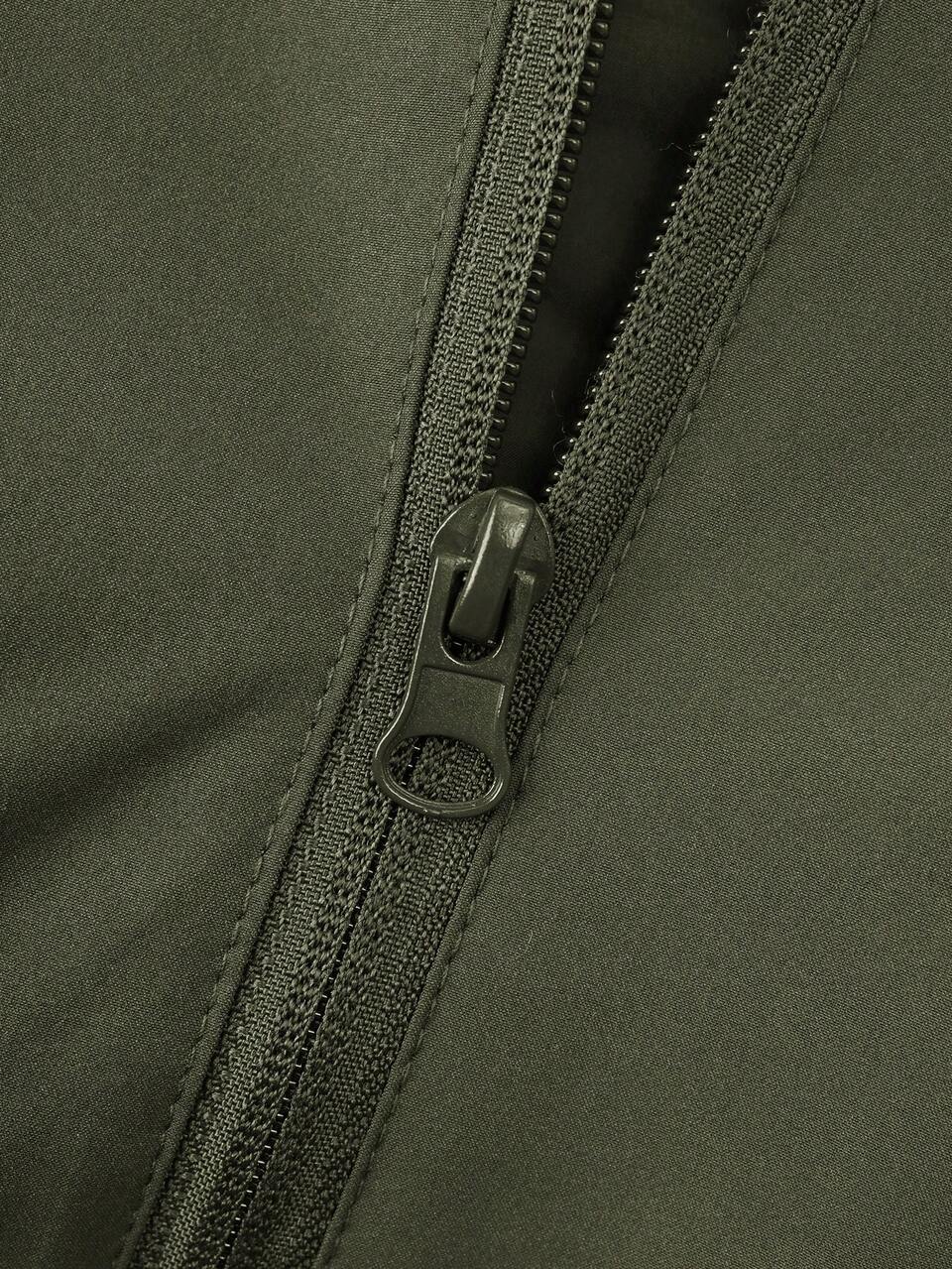 Loose Fit Men's Zip Up Hooded Winter Jacket With Letter Print