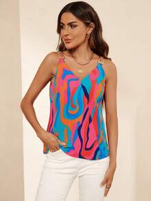 SHEIN Clasi In Toàn bộ Cami ngọn - Nhiều màu - Xem 5