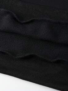 Manfinity Hypemode Nam Đồ họa Chữ cái Thả vai Lót nhiệt Lỏng lẻo Áo nỉ - màu đen - Xem 5