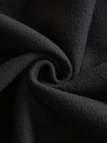 Manfinity Hypemode Nam Đồ họa Chữ cái Thả vai Lót nhiệt Lỏng lẻo Áo nỉ - màu đen - Xem 7