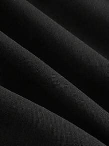 SHEIN MOD 大碼雞心領口荷葉袖洋裝