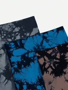 3pcs Nhuộm buộc Không dây Căng cao Quần Xà cạp thể thao - Nhiều màu - Xem 5