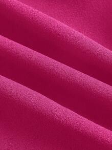 SHEIN Clasi Talla grande Pantalones acampanados unicolor con cinturón