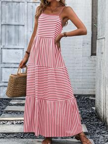 Breezaya Đầm Viên lá sen Sọc Giải trí - Nhiều màu - Xem 1