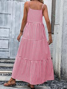 Breezaya Đầm Viên lá sen Sọc Giải trí - Nhiều màu - Xem 2