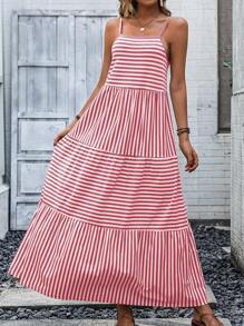 Breezaya Đầm Viên lá sen Sọc Giải trí - Nhiều màu - Xem 4