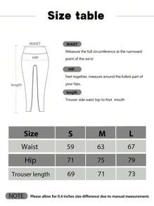 Striped Print Wide Waistband Sports Leggings - Black - View 3