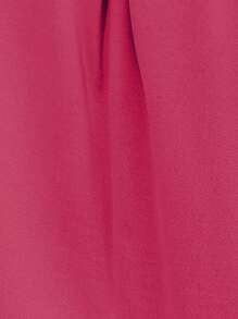 SHEIN LUNE Áo sơ mi nữ Túi Nút phía trước Khối Màu Giải trí - trái cam - Xem 7