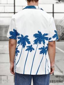 Manfinity RSRT Nam In cây dừa Áo sơ mi - trắng - Xem 2