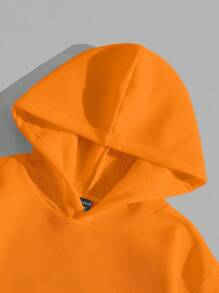 Manfinity VCAY Nam Đồ họa Hoạt hình Lót nhiệt Hoodie - trái cam - Xem 4