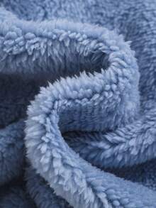 SHEIN 女童蝴蝶结泰迪熊卫衣 - 淺藍色 - 查看 3