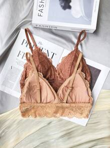 2packs Floral Lace Bralette - Multicolor - View 2