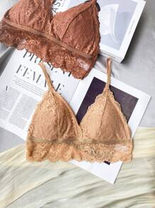 2packs Floral Lace Bralette - Multicolor - View 5