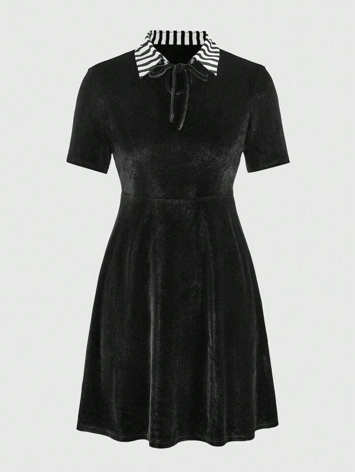 casual black strapless maxi dress Popelin Black Velvet Dress – Ladida