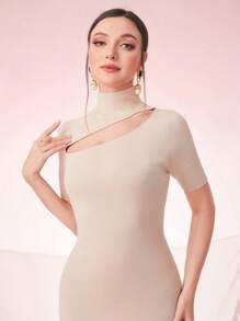 Modelyn Cut Out Front Sweater Dress