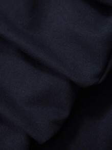 RueChic Men Letter Embroidery Hoodie - Black - View 5