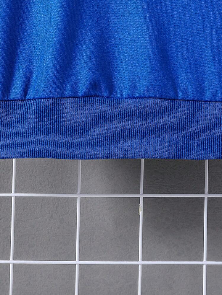 Tween Boy Car & Letter Graphic Sweatshirt Chic Autumn/Winter