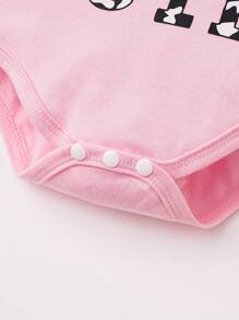 SHEIN 女嬰奶牛&標語圖案荷葉邊連身背心&喇叭褲＆ 頭巾 - 彩色 - 查看 7