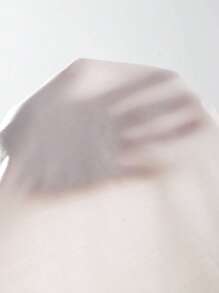 SHEIN Clasi 蕾絲拼接前紐扣襯衫 - 白色 - 查看 8