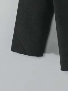 Young Girl Frill Trim Tee - Black - View 5