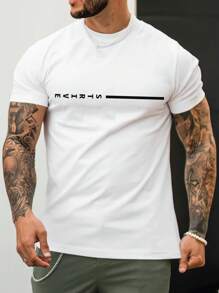 Manfinity Homme Áo thun nam - trắng - Xem 1