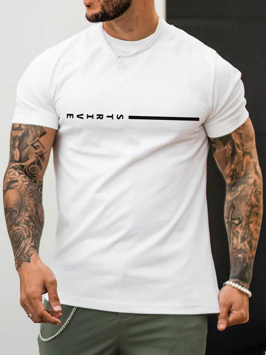 Manfinity Homme Áo thun nam - trắng - Xem 1