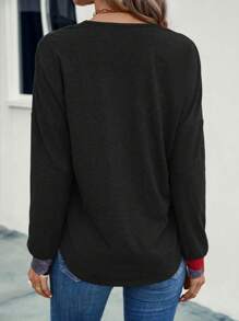 EMERY ROSE In Địa lý Áo thun Thả vai - màu đen - Xem 2