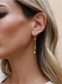 唱片裝飾耳線 - 彩色 - 查看 1