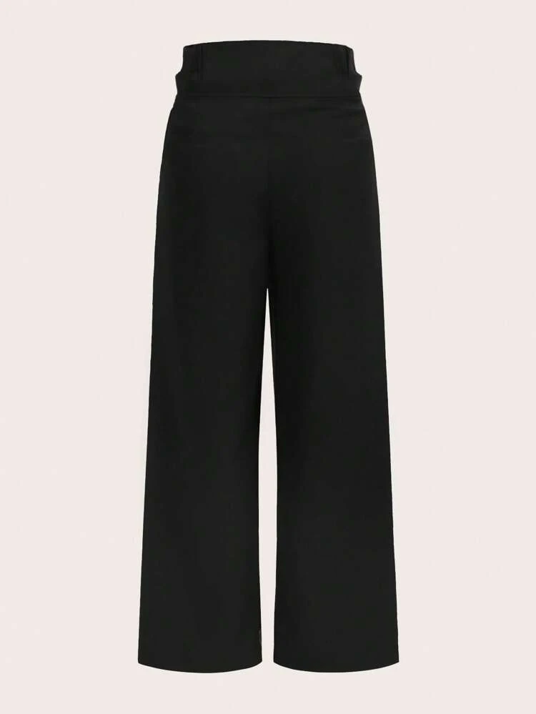Solid Wide Leg Suit Pants In Fall/Winter