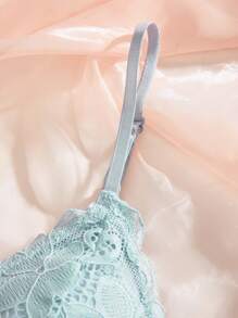 4件套蕾丝覆层内衣文胸 - 彩色 - 查看 4