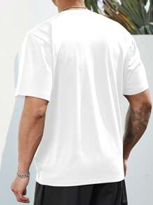 Manfinity Homme Áo thun nam - trắng - Xem 2
