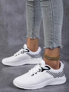 新品到貨圖案女性舒服的透氣跑步鞋