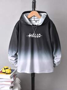 Vihyde Da Ragazzi Felpa con cappuccio con grafica lettera sfumato