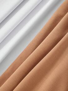 RueChic Men Letter Graphic Tee & Pants - Beige - View 5